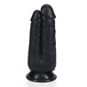 Real Rock Double Gode Two In One 15.5 x 6.5cm Noir